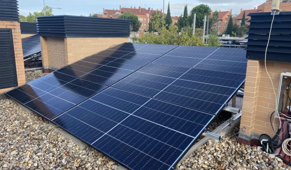 Paneles solares en azotea
